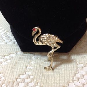 Costume Jewelry Flamingo Pin